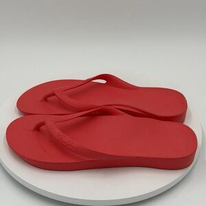 Archies Unisex Arch Support Flip Flops Thong Sandal Coral Mens 10/Women’s 11